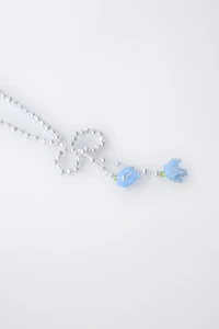 PEARL FLOWER BEAD NECKLACE