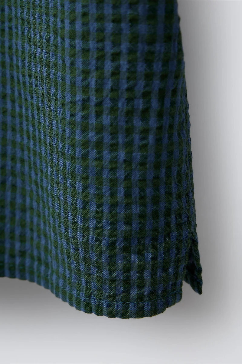 CHEMISE SEERSUCKER À POCHE