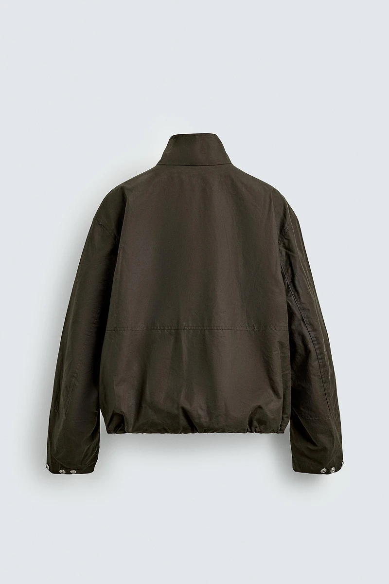 VESTE COURTE EFFET CIRÉ AARON LEVINE X ZARA
