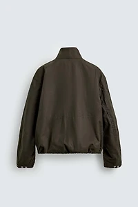 VESTE COURTE EFFET CIRÉ AARON LEVINE X ZARA
