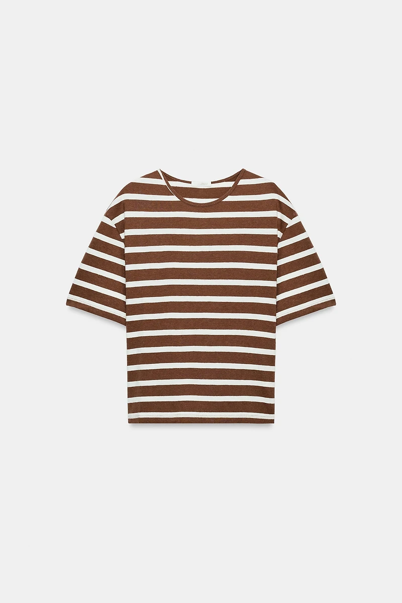 STRIPED SHORT SLEEVE T-SHIRT