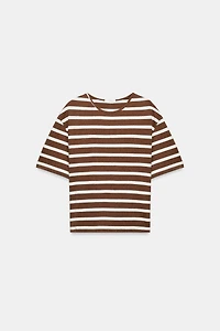 STRIPED SHORT SLEEVE T-SHIRT