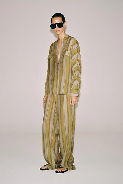 ZW COLLECTION STRIPED TROUSERS