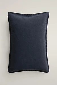 FADED LINEN THROW PILLOW COVER