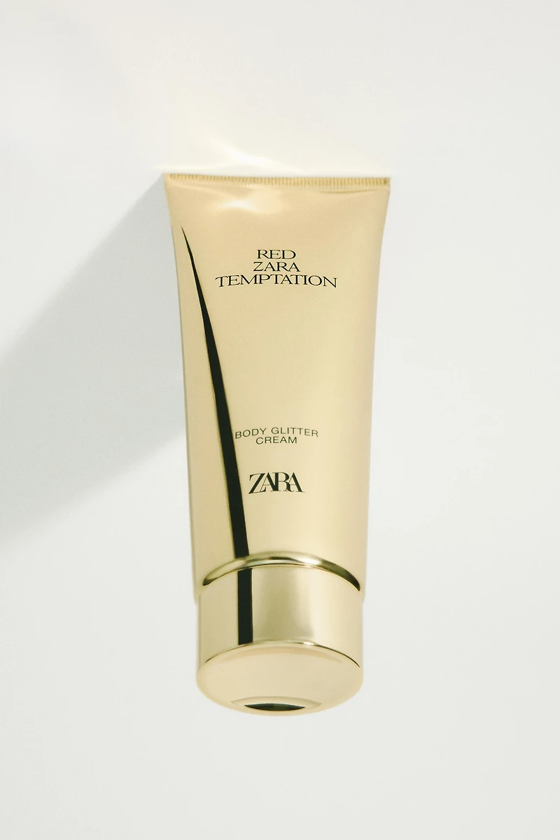 RED ZARA TEMPTATION BODY GLITTER CREAM 100ML (3.4 FL. OZ).