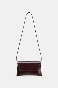 PATENT EFFECT SHOULDER BAG