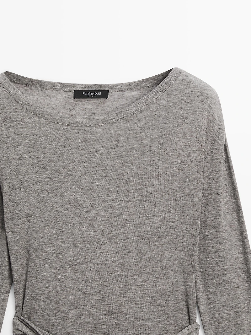 T-shirt with tie detail