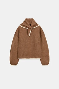 BANDANA LACE KNIT JUMPER