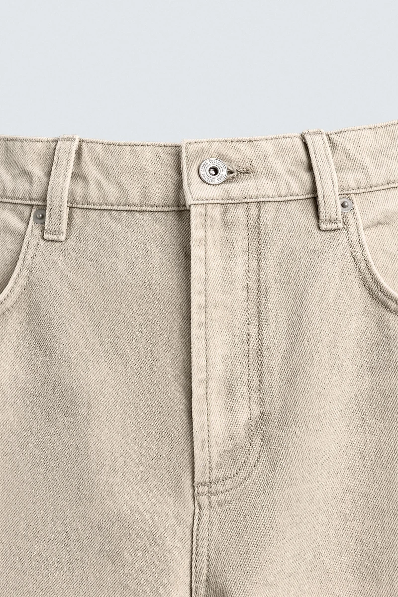 WASHED PRINT STRAIGHT FIT JEANS