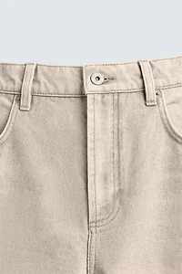 WASHED PRINT STRAIGHT FIT JEANS