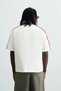 FLAG EMBROIDERED T-SHIRT