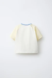 CONTRASTING RAGLAN SLEEVE T-SHIRT