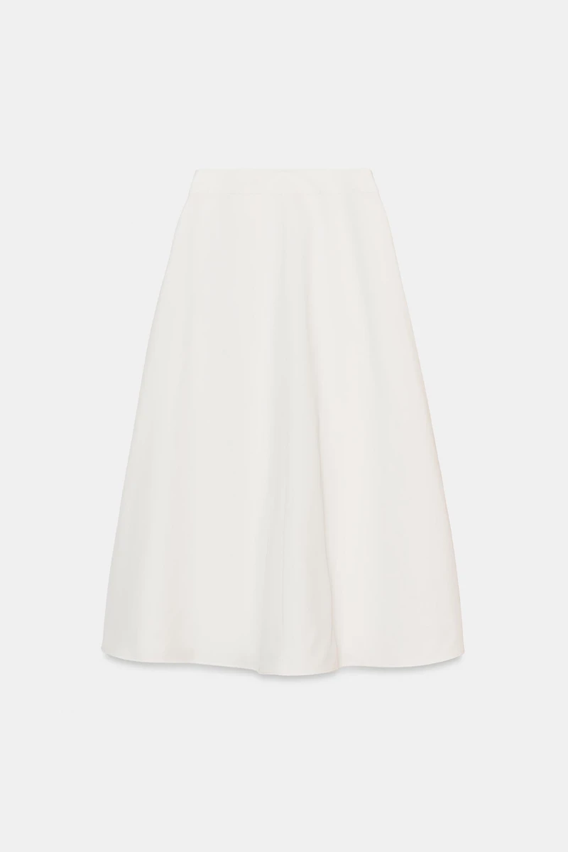 BUCKLE PAREO MIDI SKIRT