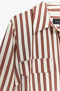 ZW COLLECTION STRIPED SHIRT DRESS