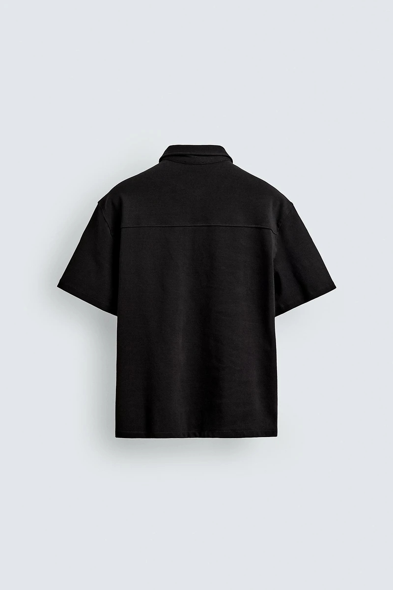 POLO RELAXED FIT À ZIP