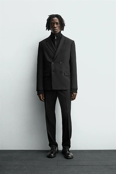 COMFORT DOUBLE BREASTED SUIT JACKET