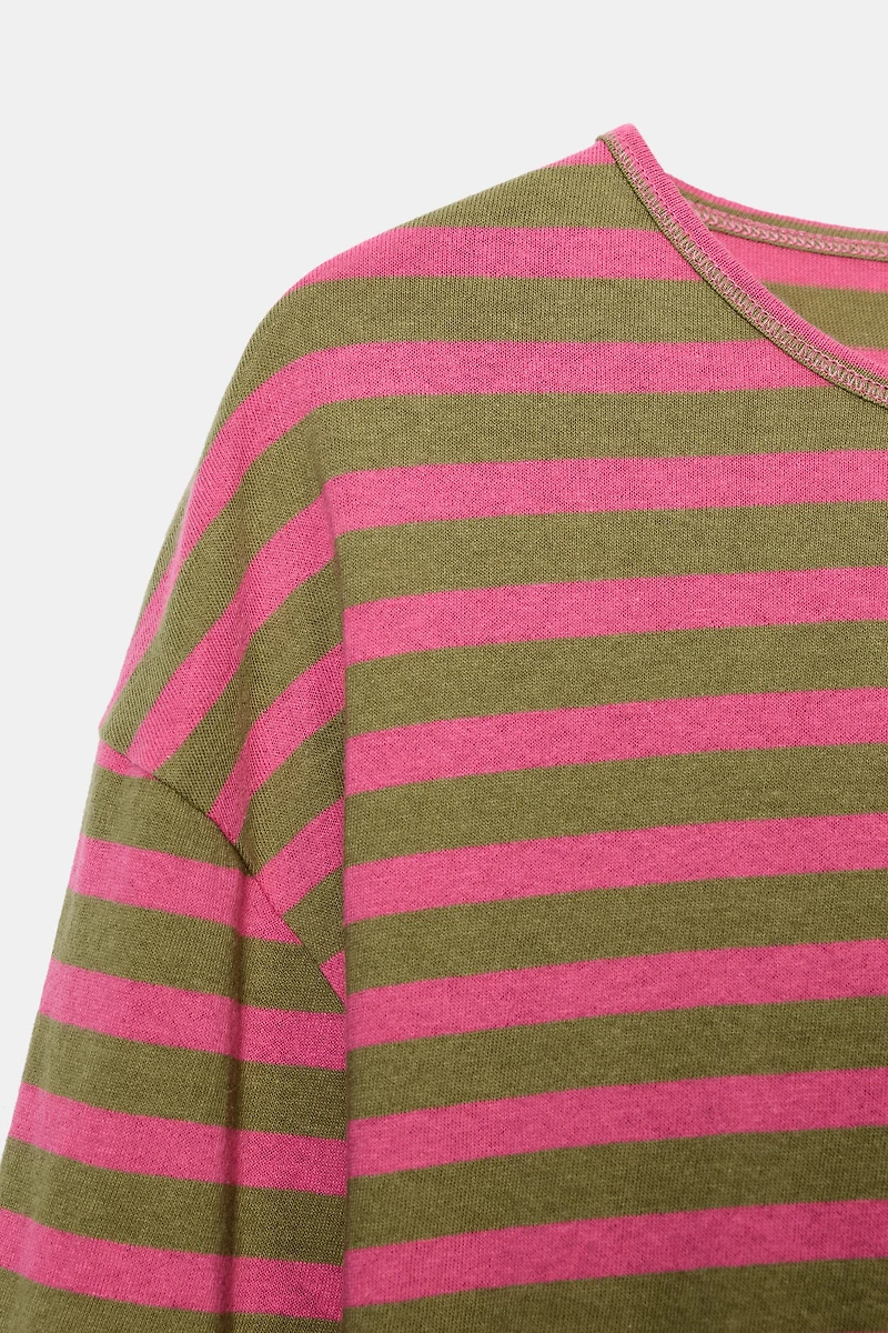 STRIPED LONG SLEEVE T-SHIRT