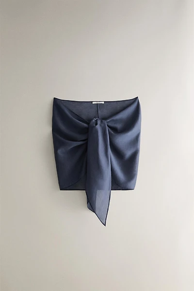 SHEER SHORT BEACH SARONG