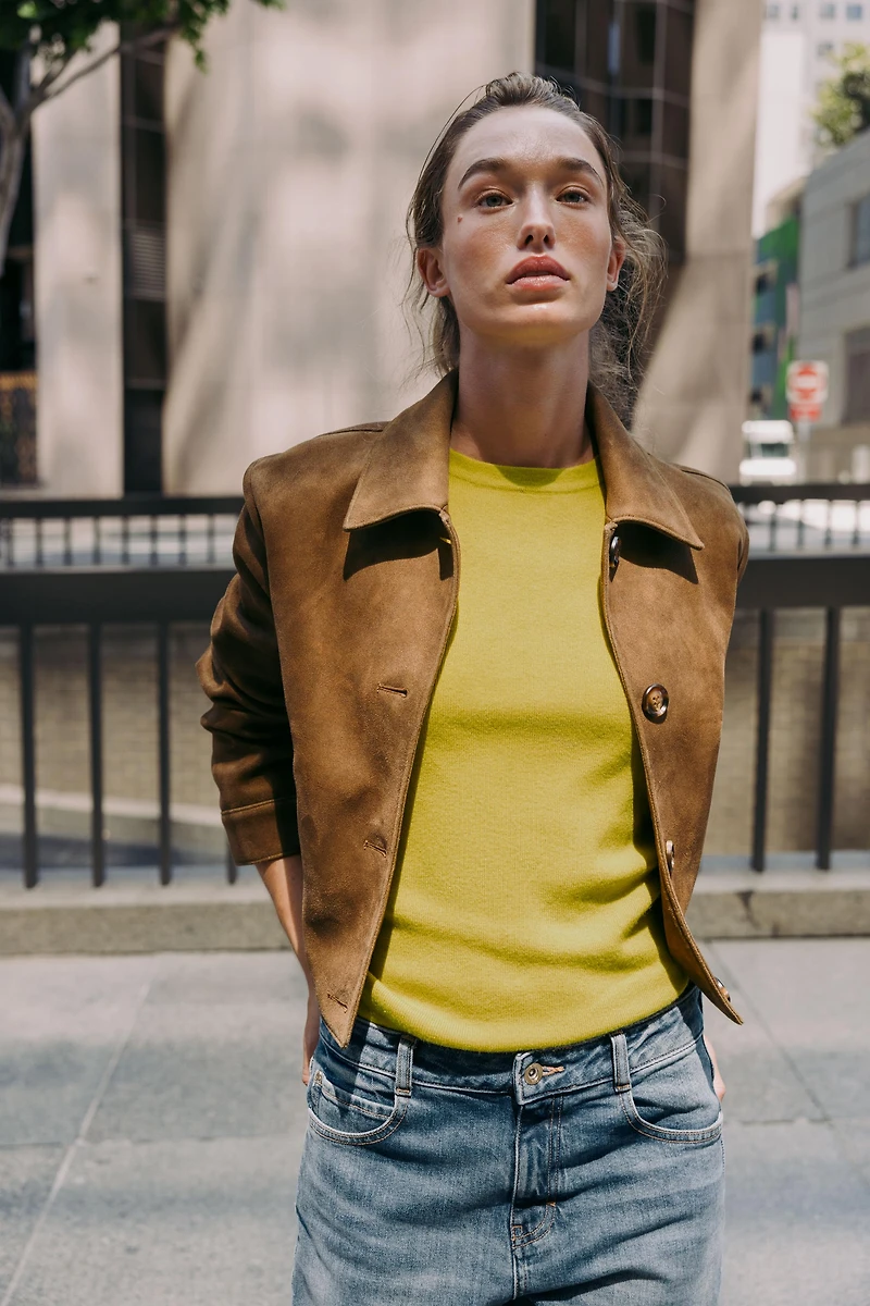 FAUX SUEDE JACKET