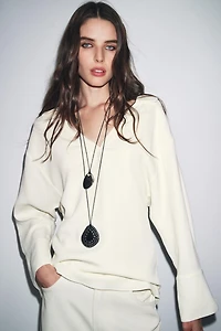 ZW COLLECTION POLO COLLAR SHIRT