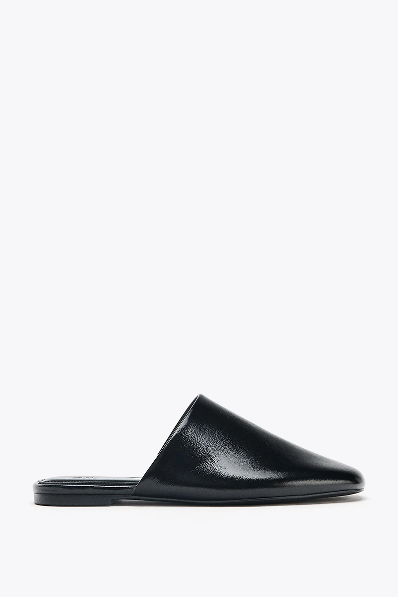 LEATHER SLINGBACK SHOES