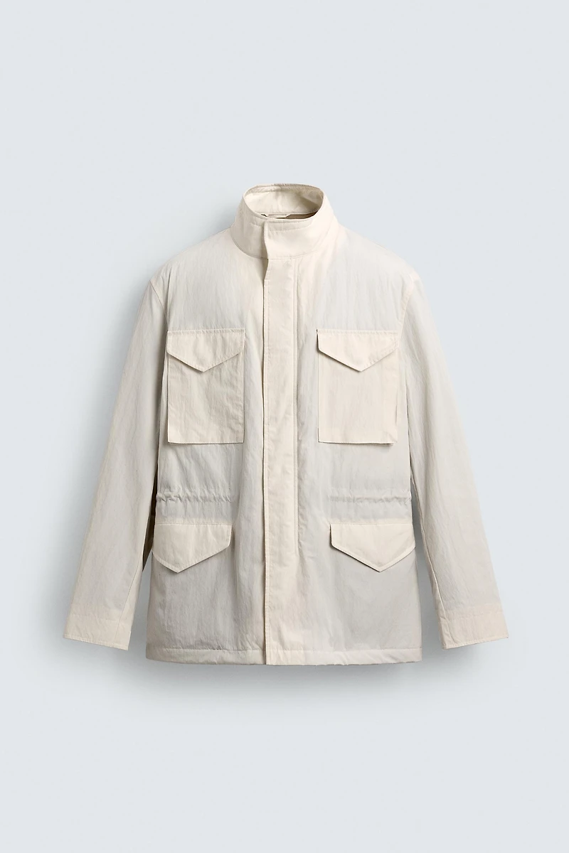 TECHNICAL QUILTED POCKET JACKET