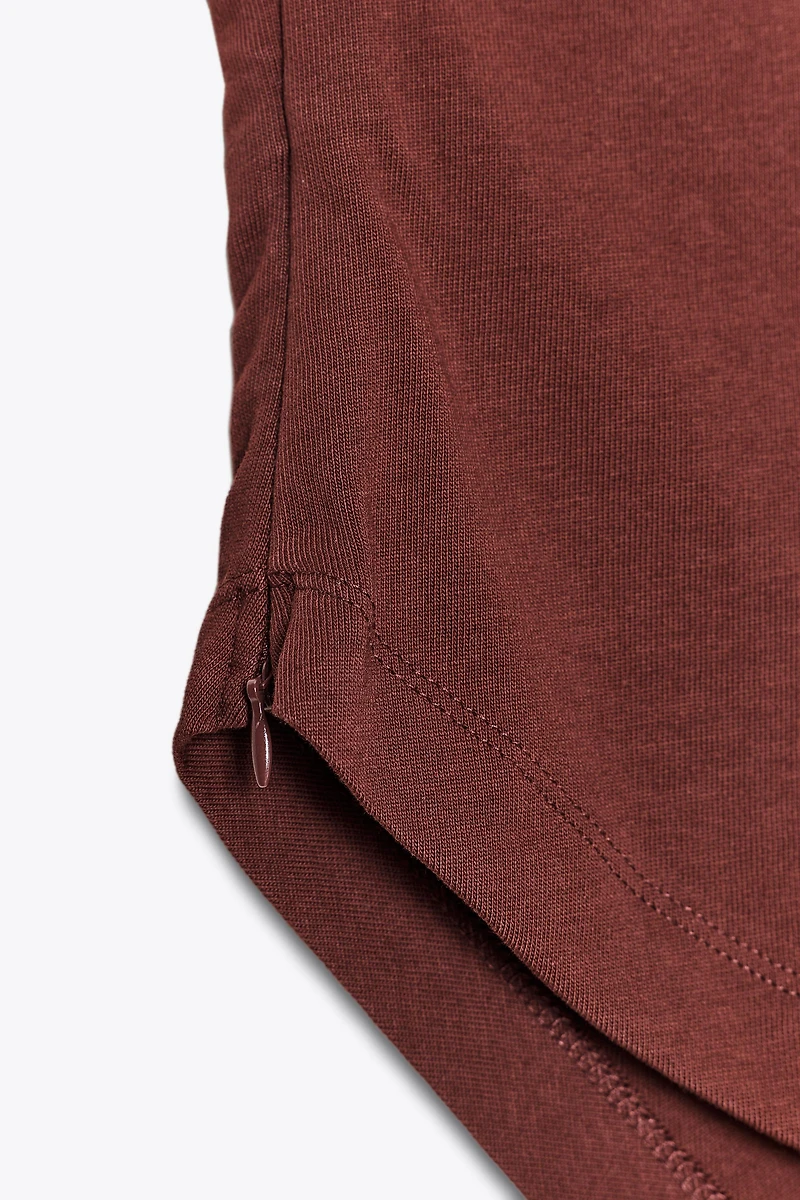 ASYMMETRIC STRAPLESS TOP