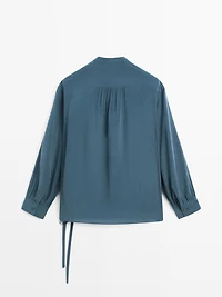 Blouse fluide cache-cœur
