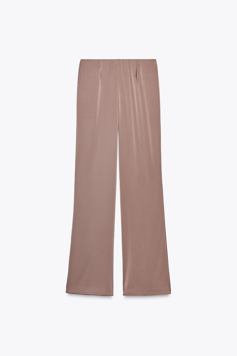 SATIN FLARE PANTS