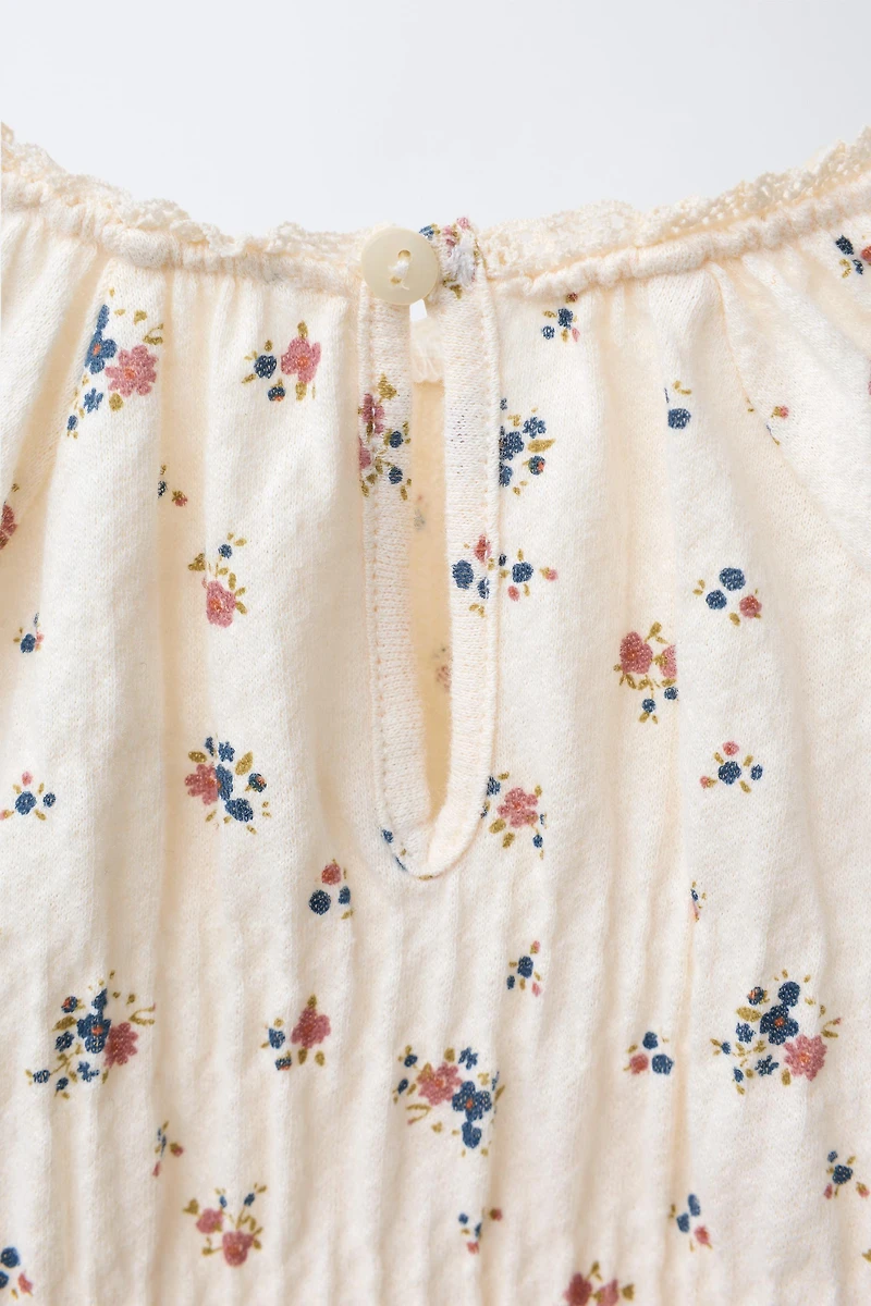 FLORAL LACE TRIM BODYSUIT