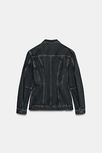 ZW COLLECTION FITTED DENIM JACKET