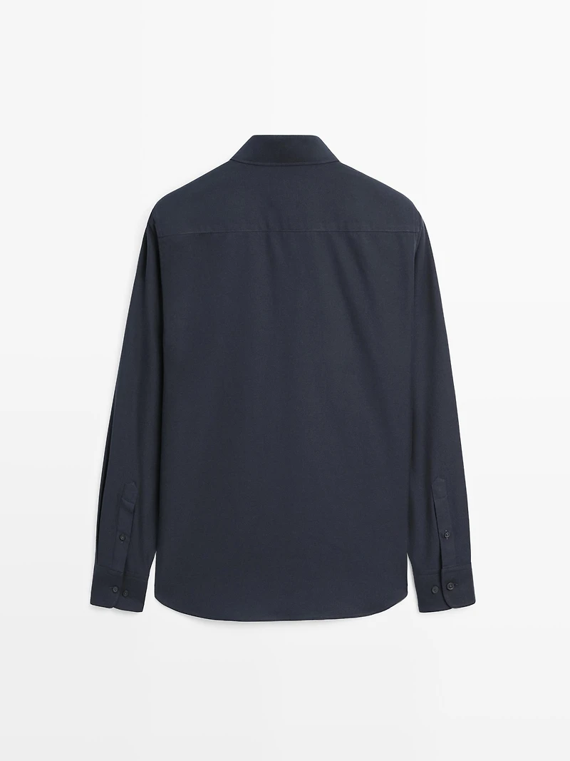Regular fit twill shirt