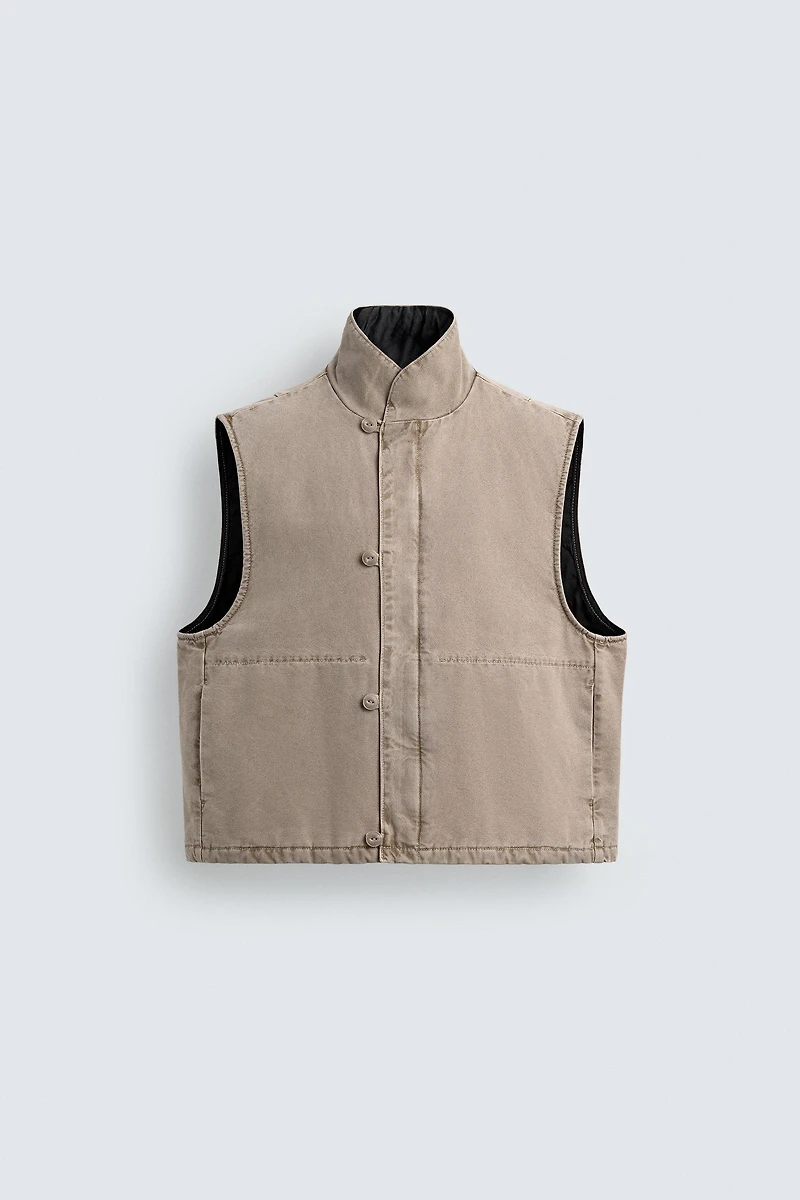 RELAXED FIT PADDED VEST