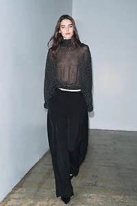 BLOUSE À POIS ET NŒUDS ZW COLLECTION