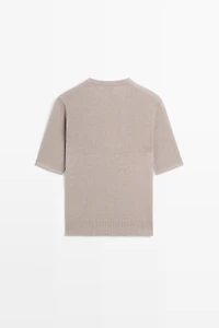 STUDIO Cotton Blend Button-Front Knit Sweater