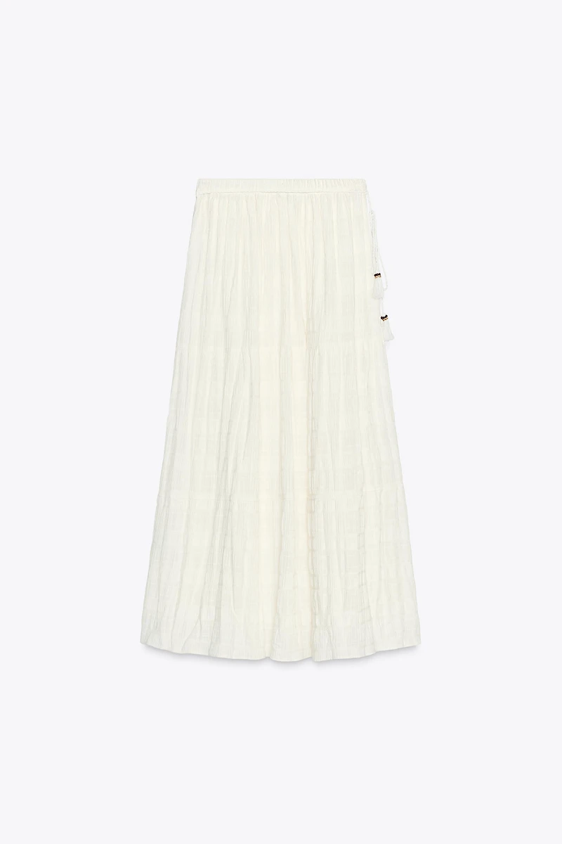 RUSTIC TIERED SKIRT