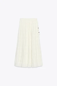 RUSTIC TIERED SKIRT