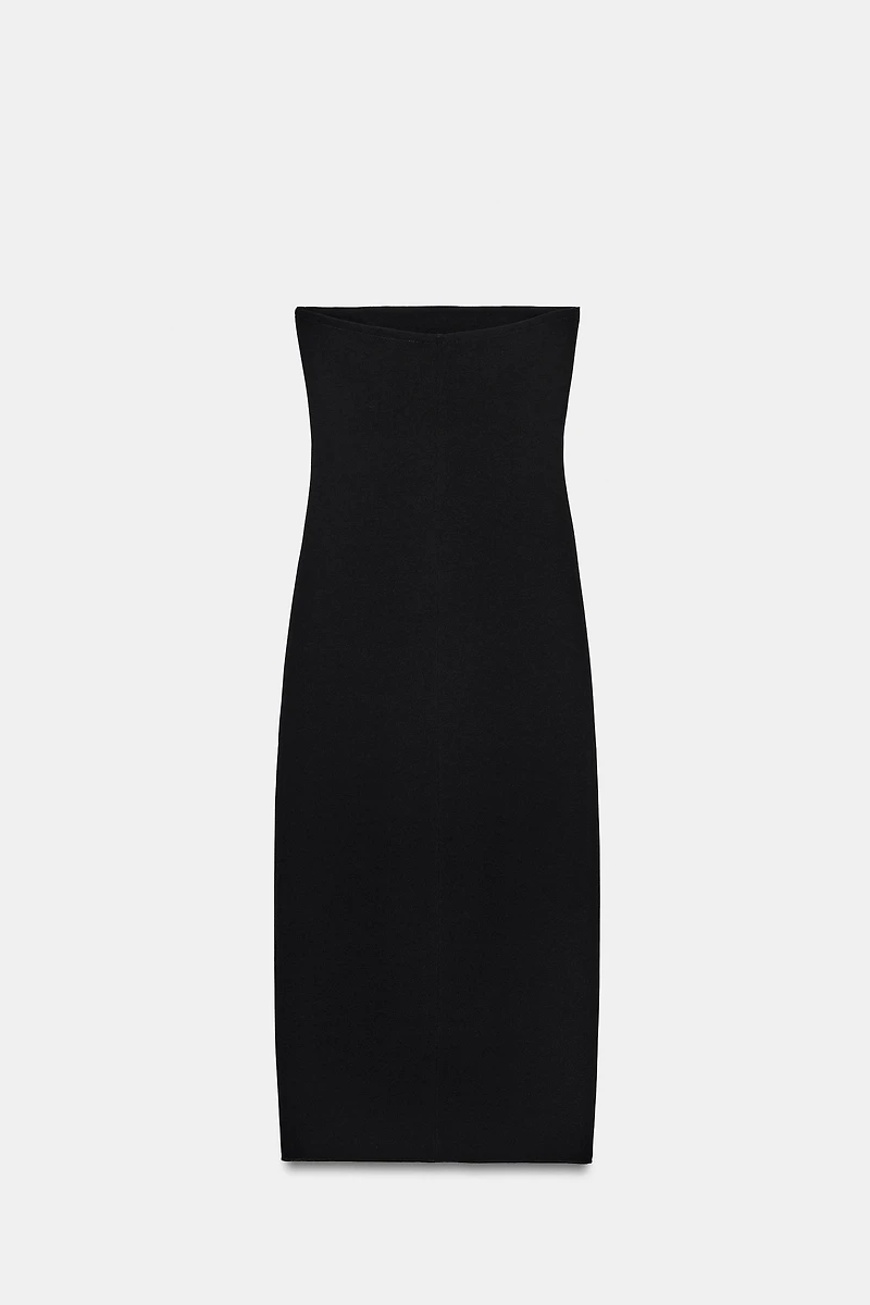 STRETCH DRESS WITH BUTTON DETAILS
