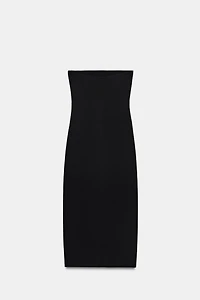 STRETCH DRESS WITH BUTTON DETAILS