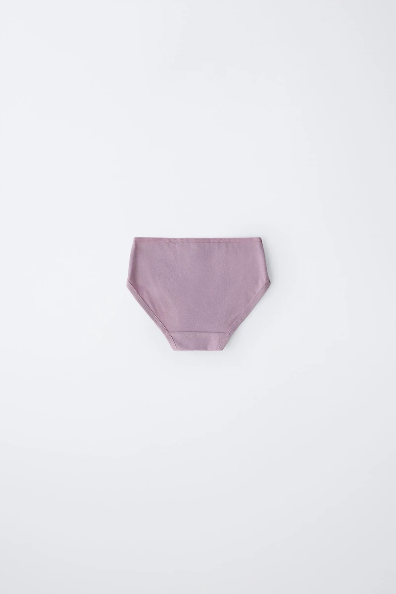 1 1/2-6 ANS/ LOT DE SIX CULOTTES À DENTELLE