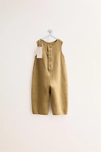 ZARA TIMELESS - SALOPETTE LONGUE 100% LIN