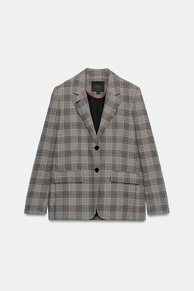 ZW COLLECTION PLAID BLAZER