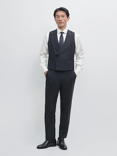 Cool wool suit waistcoat
