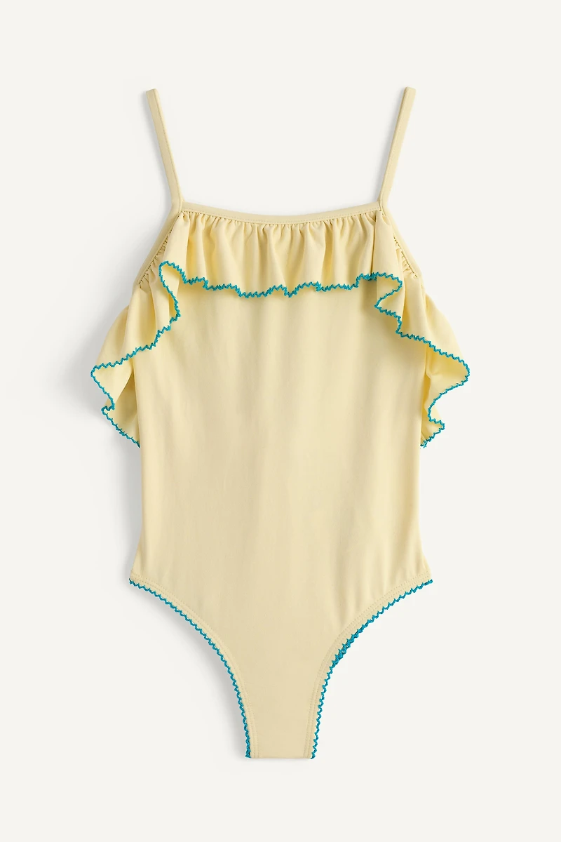 LIMITED EDITION EMBROIDERED CONTRAST SWIMSUIT