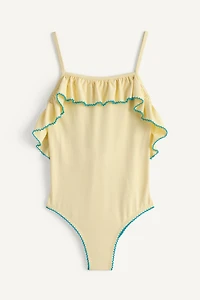 LIMITED EDITION EMBROIDERED CONTRAST SWIMSUIT