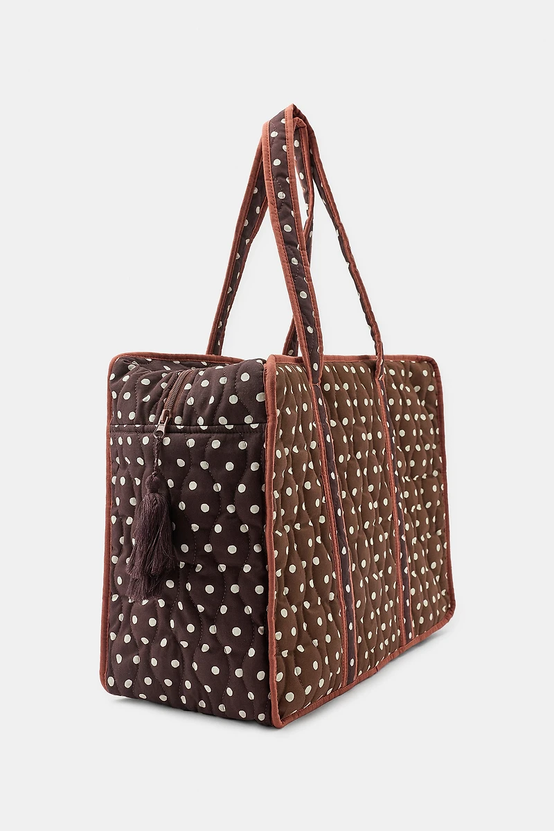 POLKA DOT QUILTED BAG