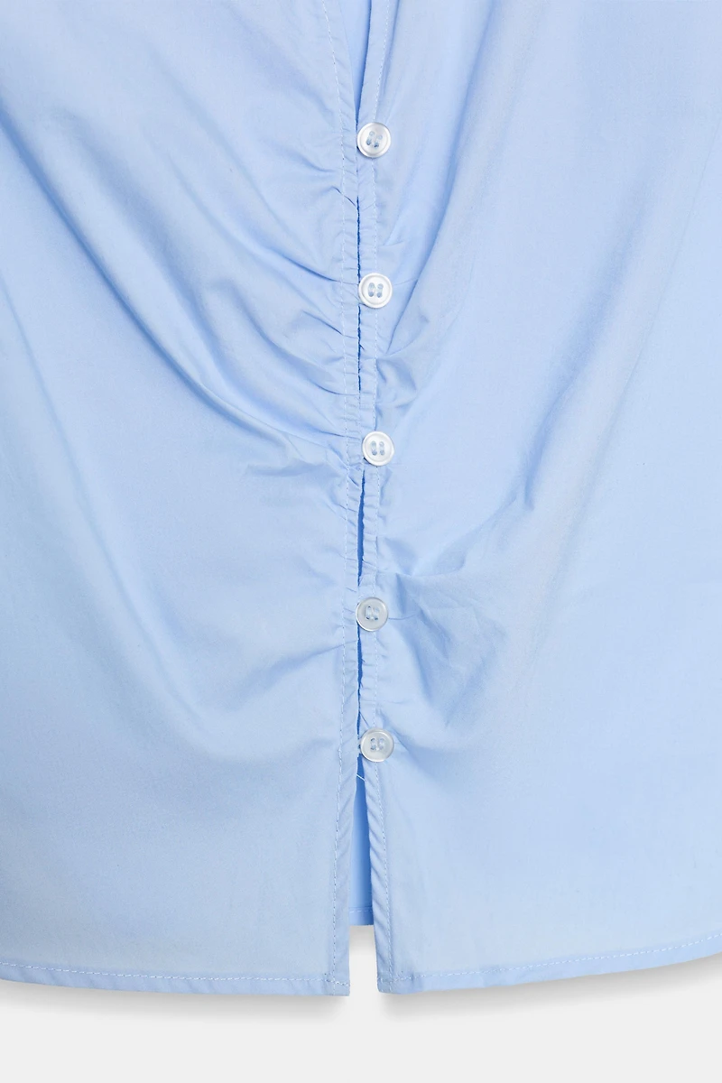 RUCHED FITTED SHIRT