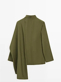 Blazer écharpe 100 % laine - STUDIO