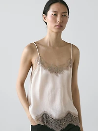 Creased-effect top
