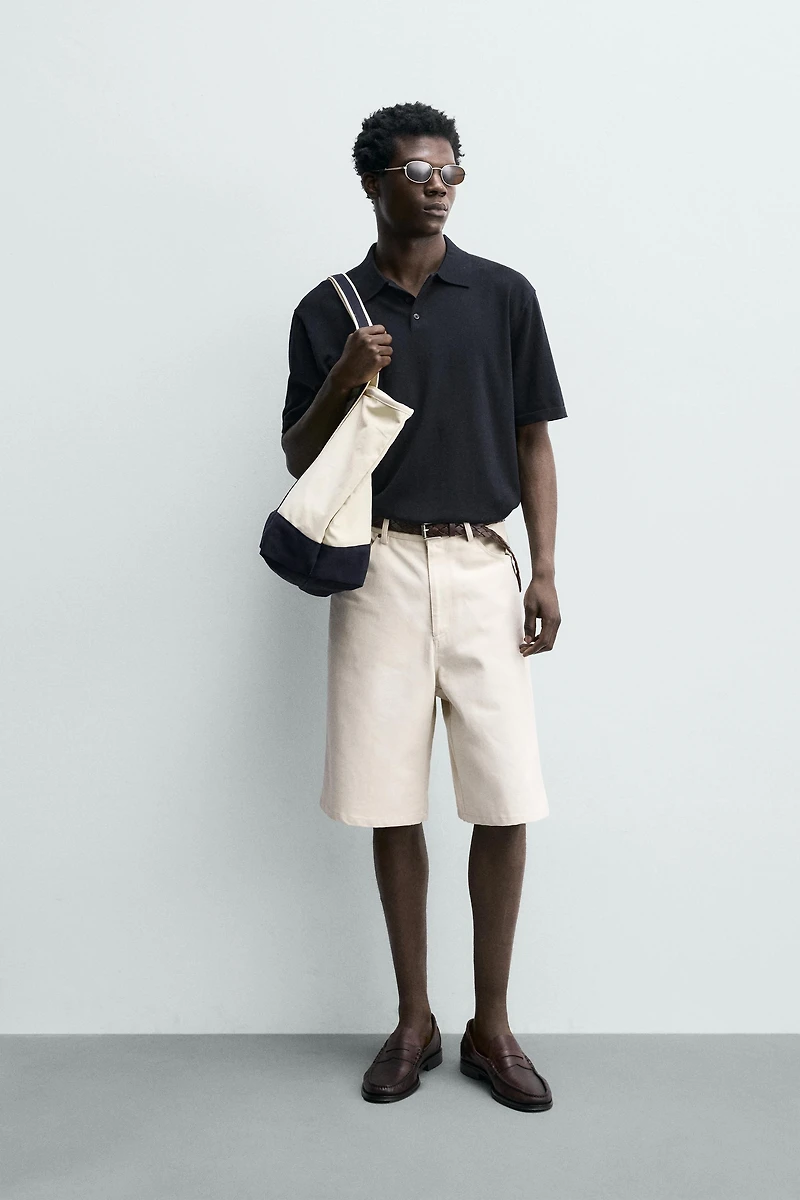 REGULAR FIT COTTON BLEND KNIT POLO